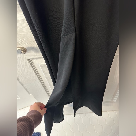 Women’s Black Floor-Length Formal Peplum Sweetheart Neckline Dress Size M - Picture 6 of 6